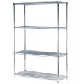 Professional customized Adjustable Epoxy Wire Shelves chromed wire shelf rack Sturdy Metal Wire shelf